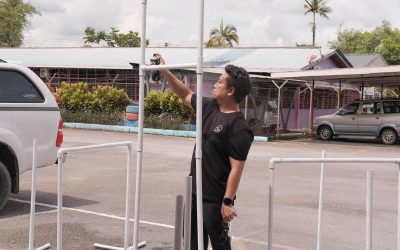 Persiapan untuk Karnival STEM 2024 Drone Challenge Peringkat Negeri Sarawak di SMK Bandar Sarikei.
